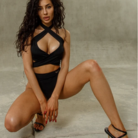 Set STRING MUSTMINI black (top + shorts)