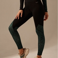 Leggins FELIX Black/Green Camo