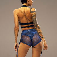 Shorts CLAR mesh fluid blue art (only mesh)