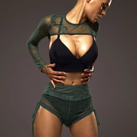 Shorts CLAR mesh green camo (only mesh)