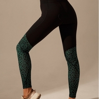 Leggins FELIX Black/Green Camo