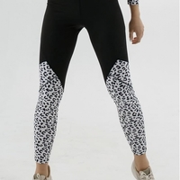 Leggins FELIX black/leo white