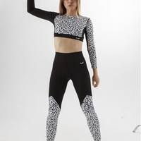 Leggins FELIX black/leo white