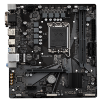 לוח למעבדי אינטל Gigabyte H610M S2H V2 Micro-ATX VGA DVI DP HDMI