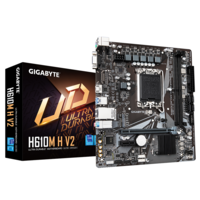 לוח לאינטל דור 12-14 Gigabyte H610M H V2 DDR5 VGA HDMI