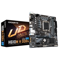 לוח לאינטל דור 12 Gigabyte H610M H DDR4 rev 1.2 VGA HDMI