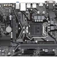 לוח דור 10 Gigabyte H410M S2H V3 M-Atx VGA DVI HDMI LGA1200