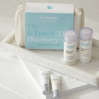 קיט נסיעות ד״ר שראמק /travel kit +תיק עור לבן יוקרתי במתנה
