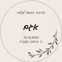 WELCOME BABY - דיסקית עץ בעיצוב אישי