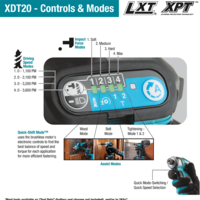 גוף מברגת אימפקט Makita Brushless XDT20Z / DTD173Z