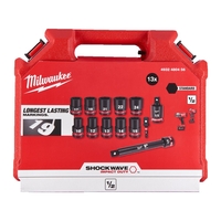 סט 13 בוקסות שחורות Milwaukee 1/2