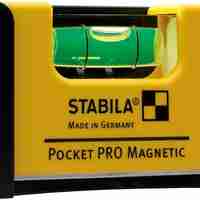 פלס כיס מגנטי + תפס לחגורה STABILA