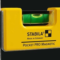 פלס כיס מגנטי + תפס לחגורה STABILA