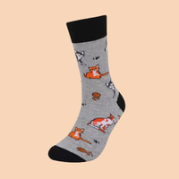 גרביים מעוצבים חתולים וכדורי צמר