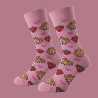 גרביים מעוצבים אריה שאהב תות