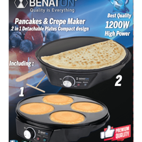 מכשיר קרפ להכנת פנקייקים + קרפים BENATON BT-1002