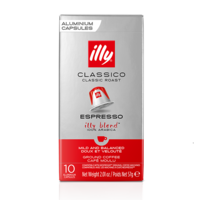 10 קפסולות קפה קלייה בינונית קלאסיקו - illy classico