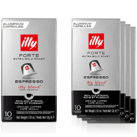 מבצע 50 קפסולות קפה illy קלייה כהה מאוד פורטה - illy forte