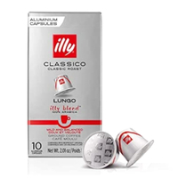 10 קפסולות קפה קלייה בהירה לונגו illy lungo