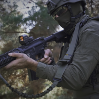 רצועה לנשק בנג'י 2 נקודות מרעום דולפין שחור/ירוק זית