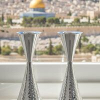 פמוטי שעון חול M כסף טהור