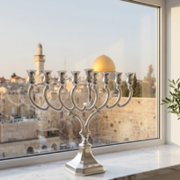 חנוכיה פריז S כסף טהור