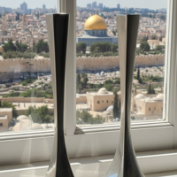 pure silver Prince candlesticks