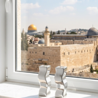 פמוטי S כסף טהור
