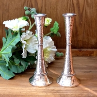 pure silver Gil hammer candlesticks 2 sizes