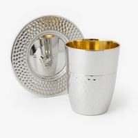 סט קידוש חצי חצי כסף טהור