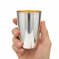 סט קידוש חבית כסף טהור