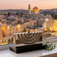 חנוכיה מיני מוזיאון כסף טהור