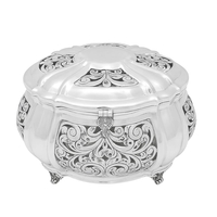 sawn pure silver Etrog box