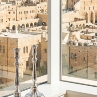 Shraga pure silver candlesticks