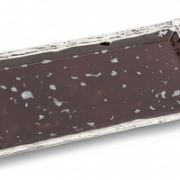 מגש פיני זכוכית שחורה