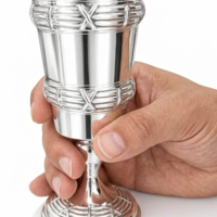 גביע קידוש שוקי כסף טהור