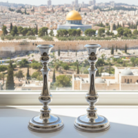 פמוטי תפוח כסף טהור