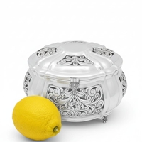 sawn pure silver Etrog box