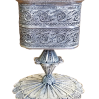 Havdala pure silver filigree candle stand