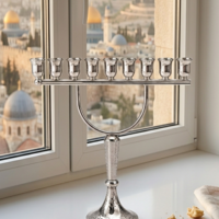 Pure silver Ailon menorah