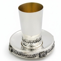 Kiddush Jerusalem pure silver set
