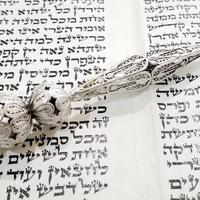 יד לקריאה בתורה מעוין S כסף טהור