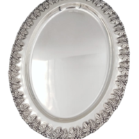 מגש גפן כסף טהור