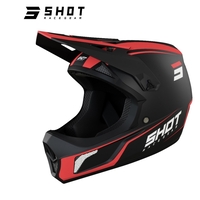 קסדת אופניים מלאה SHOT שחור אדום
