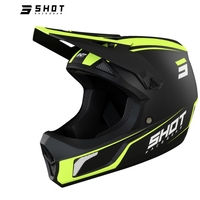 קסדת אופניים מלאה SHOT שחור צהוב