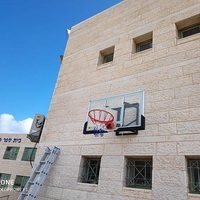 לוח סל מקצועי זכוכית מחוסמת עם הרחקה מהקיר
