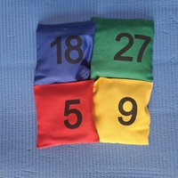 סט 27 יח ערכת שקית פעילות תחושתית מספרים ואותיות בתיק