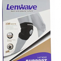 מגן ברך תומך ברך עם רצועות תמיכה LENWAVE 0973