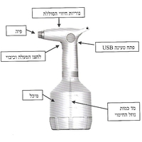 ספרייפיקס מרסס מערפל חשמלי נטען.