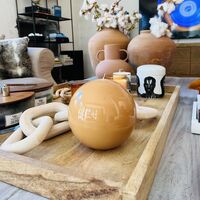 נר באולינג עגול גדול